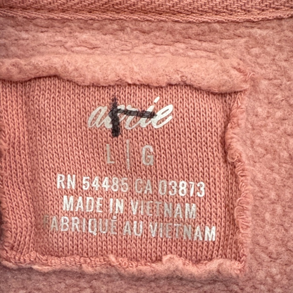 Aerie Soft Pink Textured sweatshirt - Picture 2 of 11